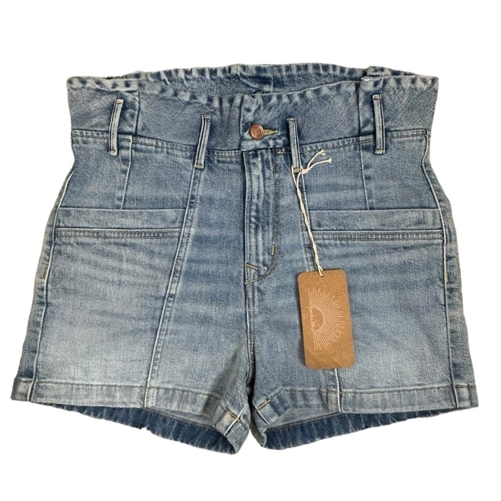 Porter Blue Penny Paperbag Denim Shorts